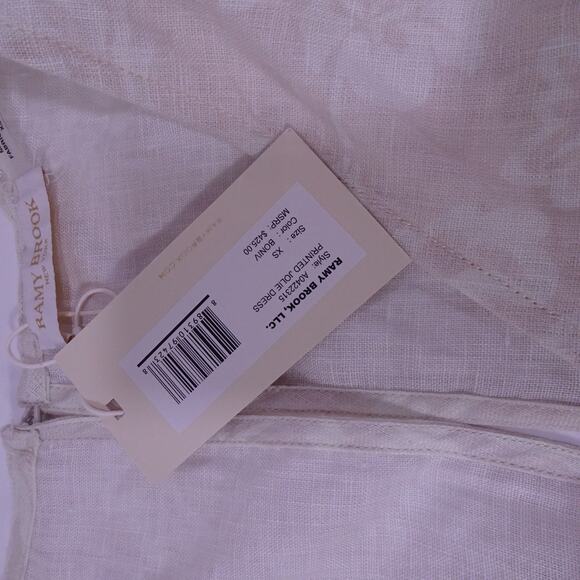 NWT 425 Ramy Brook Women's Printed Jolie Mini Dress Cream XXS NWT 425 - Picture 6 of 8